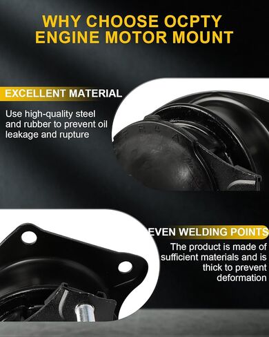 OCPTY Engine Motor Mount and Transmission Mount Set of 6 Compatible for Honda Accord LX EX SE 2003 2004 2005 2006 2007 V6 3.0L Gas, Automatic Transmission # 50830SDBA04, 50810SDAA12 in Saudi Arabia