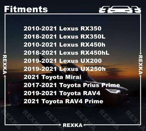 Rexka 5 قطعة غطاء محرك السيارة الوفير درابزين وسادة مركز كليب 53384-22070 لتويوتا لكزس in Saudi Arabia