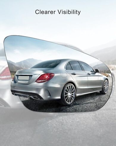 Passenger Side Mirror Glass Replacement Fit for Mercedes Benz C W205 2015-2021 E W213 2016-2021 S W222 2014-2021 GLC W253 2016-2021, Right Side Heated Rearview Mirror with Blind Spot in Saudi Arabia