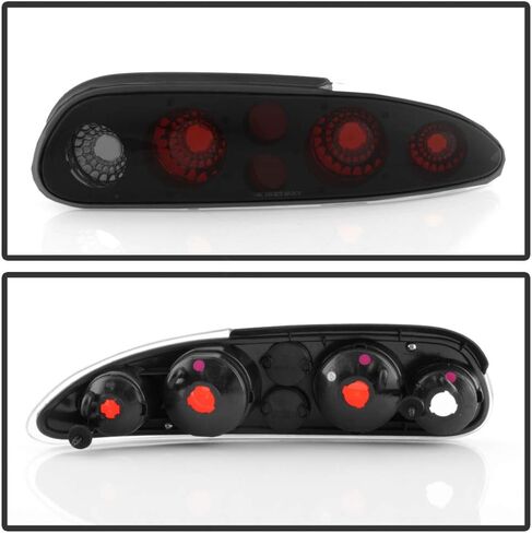 ACANII - For Black Smoke 1993-2002 Chevy Camaro SS Sport Tail Lights Brake Lamps Replacement Driver & Passenger Side in Saudi Arabia