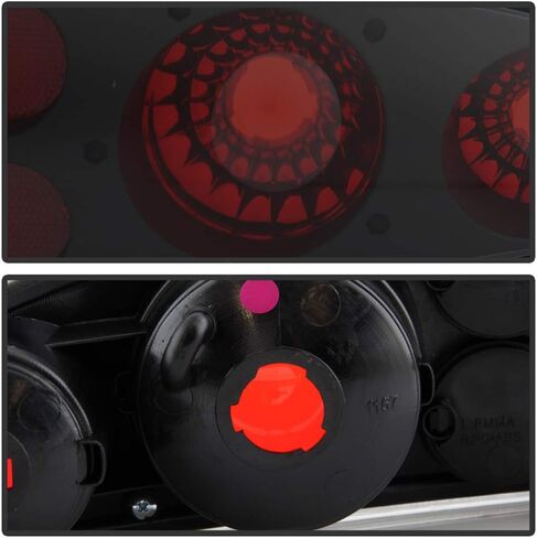 ACANII - For Black Smoke 1993-2002 Chevy Camaro SS Sport Tail Lights Brake Lamps Replacement Driver & Passenger Side in Saudi Arabia