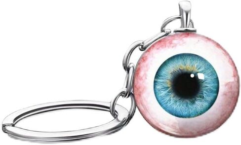 Gothic-style devil's eye keychain. Creepy eyeball keychain accessory. Suitable Halloween accessory for both men and women. in Saudi Arabia