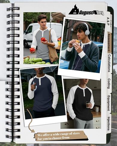 3 Pack Men's Waffle Henley Shirts Raglan Long Sleeve T-Shirts Casual Crewneck Regular Fit Baseball Tee in Kuwait