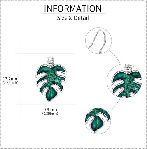 أقراط الورد/أزهار الكرز/زنبق الوادي/الكركديه/الورد/عباد الشمس/Monstera/توليب/الأوركيد أقراط S925 من الفضة الإسترليني على شكل زهرة متدلية مجوهرات للنساء in Kuwait