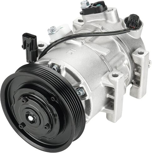 TadaMark A/C Air Conditioner Compressor With Clutch Fit for Hyundai Accent 1.6L 2012-2017 Fit for Kia Rio 1.6L 2012 2013 2014 2015 2016 2017 Automatic Temperature Control only (no Manual), DVE12 Style in Saudi Arabia