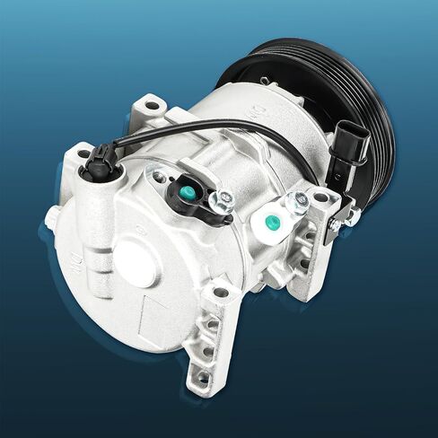 TadaMark A/C Air Conditioner Compressor With Clutch Fit for Hyundai Accent 1.6L 2012-2017 Fit for Kia Rio 1.6L 2012 2013 2014 2015 2016 2017 Automatic Temperature Control only (no Manual), DVE12 Style in Saudi Arabia