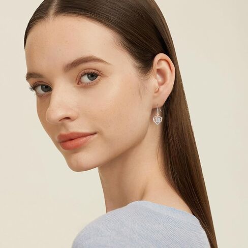 15th/ 16th/ 18th/ 50th/ 60th/ 80th Birthday Gifts for Women Daughter 925 Sterling Silver Love Heart Rose Flower Drop & Dangle Earrings Birthday Mothers Day Christmas Anniversary Graduation Jewelry in Saudi Arabia