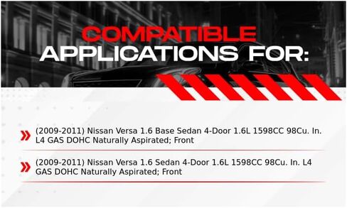R1 Concepts Front Brake Kit For 2009-2011 Nissan Versa| Blank Brake Rotors| Ceramic Brake Pads and Rotors Kit| Hardware included in Saudi Arabia