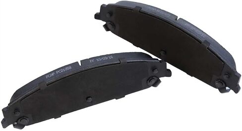 AutoShack Front & Rear Drilled & Slotted Brake Rotors Premium Ceramic Brake Pads | Replacement for Dodge Charger Challenger Magnum Chrysler 300 AWD RWD | E-Coated | 12-PC Brake Kit | ShadowGuard in Saudi Arabia