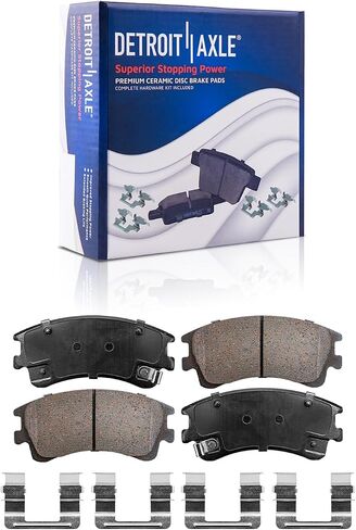 Detroit Axle - Front & Rear Brake Rotors + Ceramic Brake Pads Replacement for 2003 2004 2005 Mazda 6 in Saudi Arabia