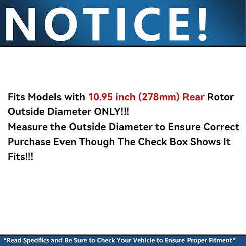 Detroit Axle - Rear Brake Kit for 2015-2017 Chrysler 200, 2014-2022 Jeep Cherokee w/Single Piston Calipers Replacement Drilled & Slotted Disc Brake Rotors Ceramic Brakes Pads: 10.95'' inch Rotor in Saudi Arabia