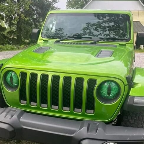 ملصقات المصابيح الأمامية ستيريو ثلاثية الأبعاد من Beast Eyes - زوج مضحك يمكنك صنعه بنفسك للشاحنة والسيارة والمصدات وتزيين النوافذ (قطعتان 8 بوصات) in Saudi Arabia