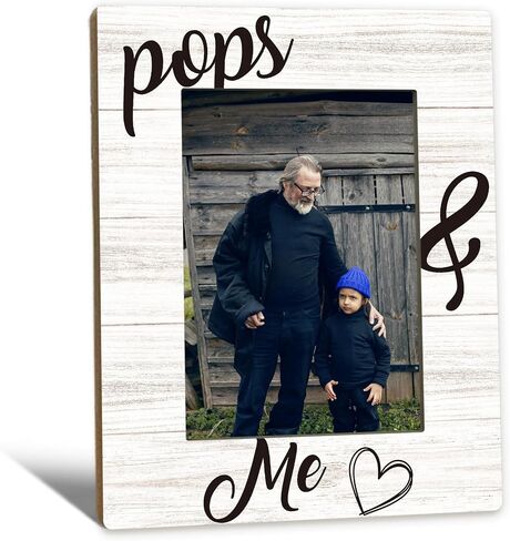 إطارات صور عيد الأب - إطار صور الجد، هدايا PopsGrandpa لعيد ميلاد الأب من أحفاد الأحفاد، إطارات صور الجد من Pops and Me لديكور غرفة النوم المنزلية، 5x7 in Kuwait