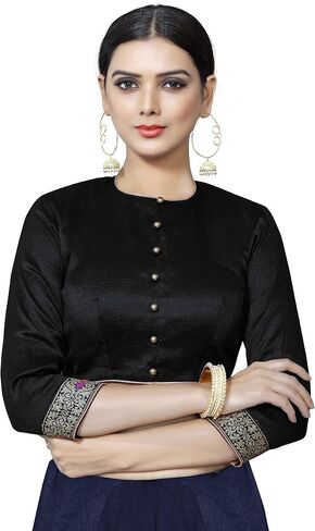 Kurti for Women Printed Crepe Indian Tunic Tops Readymade A-Line Top Kurta Dress in Saudi Arabia
