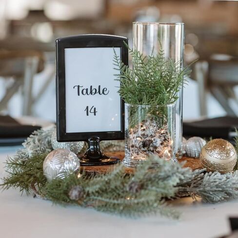 20 Pack Double Sided Standing Picture Frame 4x6 Plastic Photo Frame Bulk White Picture Display Holder Stand for Table Number, Menu, Wedding, Christmas,Thanksgiving,Fall Decor in Kuwait