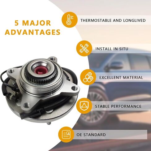 512498 2PC Front Wheel Hub and Bearing Assembly for 2013-2020 Ford Fusion, for 2013-2016 Lincoln MKZ, for 2019-2020 Ford Police Responder Hybrid, for 2019-2020 Ford SSV Plug-in Hybrid in Saudi Arabia