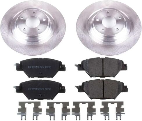 Power Stop KOE7742 مجموعة فرامل بديلة خلفية متخصصة - دوارات فرامل OE ووسادات فرامل سيراميك لمازدا CX-9 2016-2023 [نموذج محدد] in Saudi Arabia