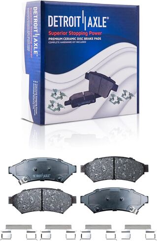 Detroit Axle - Brake Kit for 2006-09 Chevrolet Uplander Pontiac Montana 06-07 Buick Terraza Saturn Relay Disc Brake Rotors Ceramic Brakes Pads 2007 2008 2009 Front & Rear Replacement in Saudi Arabia