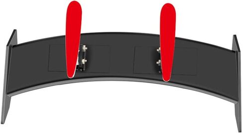 Mini Car Rear Spoiler with Solar Red LED Automotive Lights, High Performance Car Spoiler Universal Fit, Adjustable Spoilers for Cars Tail(6.5") in Saudi Arabia
