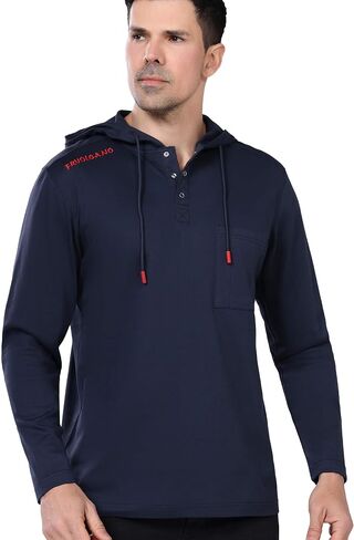 FR Shirts for Men Light Weight, Hooded Welding T Shirt,6.5oz 100% Cotton Long Sleeve Flame Resistant Clothing CAT2 in Saudi Arabia