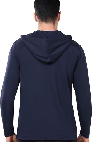 FR Shirts for Men Light Weight, Hooded Welding T Shirt,6.5oz 100% Cotton Long Sleeve Flame Resistant Clothing CAT2 in Saudi Arabia