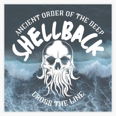 Ancient Order of The Deep - Shellback Window Bumper Sticker Decal 5" in Saudi Arabia