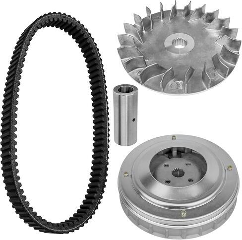 Caltric Complete Complete Clutch Primary Fixed Sliding Sheave Belt Compatible with Yamaha Rhino 450 Yxr450Fa 2006-2009 in Saudi Arabia
