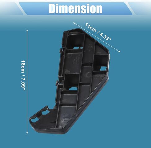 X AUTOHAUX Pair of Front Bumper Bracket Retainer Spacer Mounting Support Driver and Passenger Side 71193-S9A-000 for Honda CR-V 2002-2006 Plastic Black in Saudi Arabia