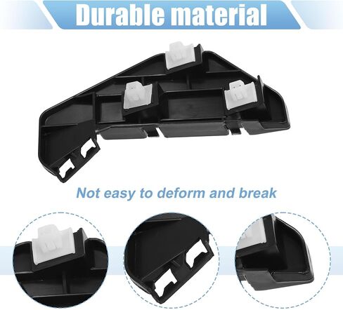 X AUTOHAUX Pair of Front Bumper Bracket Retainer Spacer Mounting Support Driver and Passenger Side 71193-S9A-000 for Honda CR-V 2002-2006 Plastic Black in Saudi Arabia