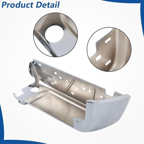 WFLNHB Rear Bumper End Left Side Bumper Chrome Replacement for F250 F350 F450 Super Duty 2008-2016 without Park Assist Sensors Hole FO1104122 in Saudi Arabia