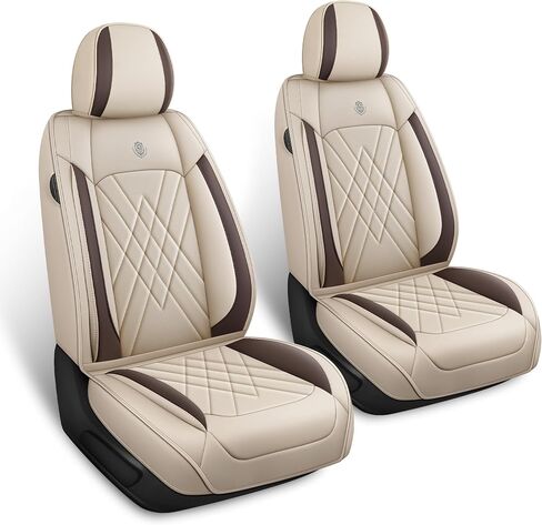 Car Seat Covers Universal Fit Most Cars Sedans Trucks SUV, Premium Durable Leather Seat Covers, Waterproof Airbag-Compatible Auto Seat Protectors(5 Seats, Black&Blue, Standard) in Saudi Arabia