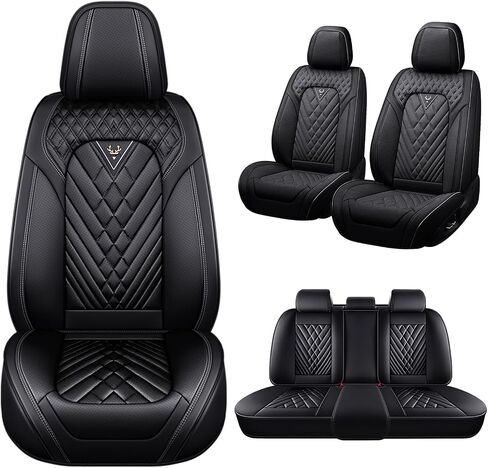 أغطية مقاعد السيارة مناسبة لـ Acura RDX 2007-2025، 5 مقاعد أغطية مقاعد من جلد نابا غير قابلة للانزلاق، متوافقة مع الوسادة الهوائية، واقي مقعد السيارة الرياضي من الداخل الفاخر. (5 مقاعد قياسية، قهوة بيج) in Kuwait