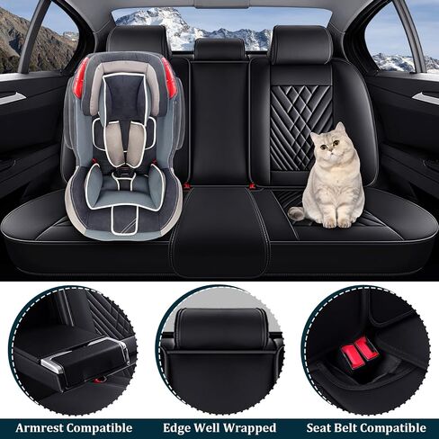 أغطية مقاعد السيارة مناسبة لـ Acura RDX 2007-2025، 5 مقاعد أغطية مقاعد من جلد نابا غير قابلة للانزلاق، متوافقة مع الوسادة الهوائية، واقي مقعد السيارة الرياضي من الداخل الفاخر. (5 مقاعد قياسية، قهوة بيج) in Kuwait