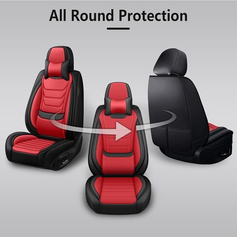أغطية مقاعد السيارة لسيارة Subaru Outback 2005-2025، مجموعة كاملة من أغطية مقاعد جلد نابا الفاخرة، واقيات المقعد الخلفي الأمامي مقاومة للماء ومضادة للانزلاق (مجموعة كاملة فاخرة/بيج) in Kuwait