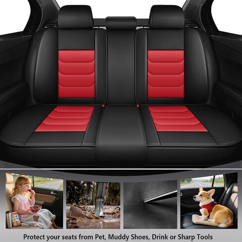 أغطية مقاعد السيارة لسيارة Subaru Outback 2005-2025، مجموعة كاملة من أغطية مقاعد جلد نابا الفاخرة، واقيات المقعد الخلفي الأمامي مقاومة للماء ومضادة للانزلاق (مجموعة كاملة فاخرة/بيج) in Kuwait