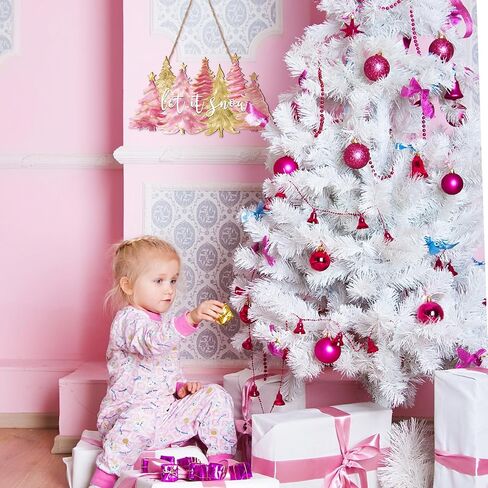 Soaoo Rustic Christmas Door Sign Decor Wooden Farmhouse Christmas Tree Hanging Sign Vintage Xmas Front Door Decor Wood Welcome Sign Christmas Tree Door Hanger for Home Wall Indoor Outdoor Decoration in Kuwait