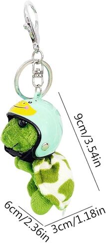 Green Plush Turtle Keychain, Funny Pendant Plush Doll Portable for Wallet Tote Bag Belt Phone, Car Keychain Women's Keyrings and Keychains, Men's Keyrings and Keychains Accessories in Saudi Arabia