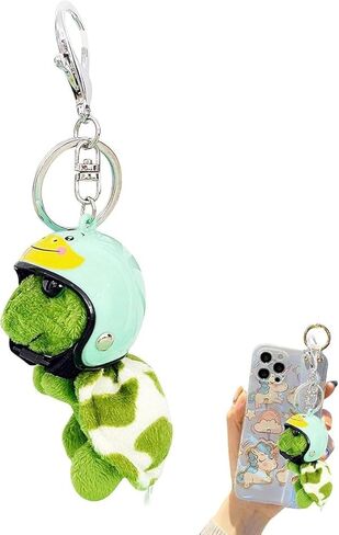 Green Plush Turtle Keychain, Funny Pendant Plush Doll Portable for Wallet Tote Bag Belt Phone, Car Keychain Women's Keyrings and Keychains, Men's Keyrings and Keychains Accessories in Saudi Arabia