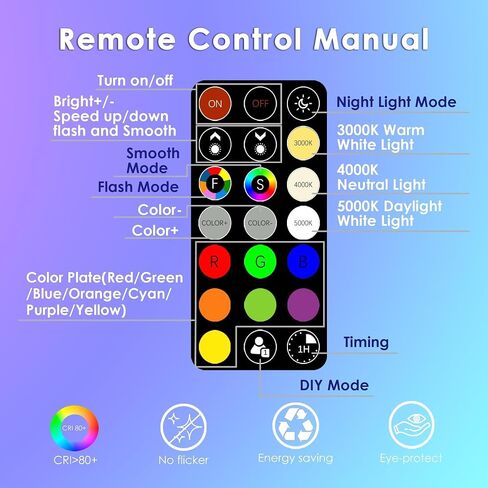 FTL MR16 LED لمبة LED لون المصابيح الكهربائية مع التحكم عن بعد ، RGB المصابيح الملونة Dimmable 2700K-6000K 12V 5W 40W مكافئ GU5.3 ، بقعة الضوء لإضاءة المناظر الطبيعية ، إضاءة المسار ، 6 عبوات in Kuwait