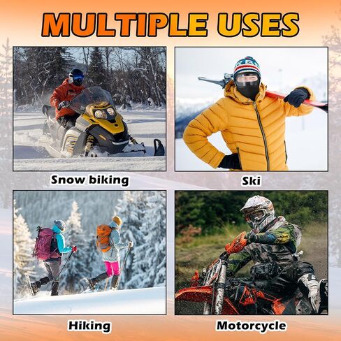 Geyoga Balaclava Face Ski Mask with Windproof Goggles for Men Women Fleece Winter Breathable Thermal Face Cover for Cold Weather Skiing Motorcycle Cycling Snowboarding Outdoor Work in Saudi Arabia