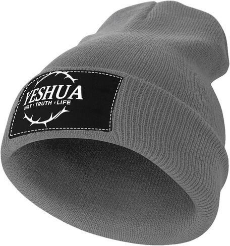 Yeshua Jesus Christian Beanie Hat قبعات جمجمة شتوية دافئة متماسكة بينيس مترهل للخارج in Kuwait