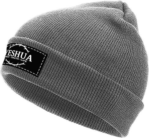 Yeshua Jesus Christian Beanie Hat قبعات جمجمة شتوية دافئة متماسكة بينيس مترهل للخارج in Kuwait