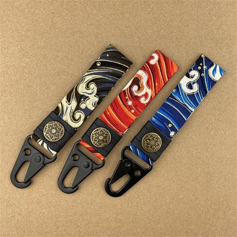 Mamarmot 2 حزمة من العلامات الرئيسية على الطراز الياباني لسلسلة مفاتيح الدراجة النارية JDM Racing Car Key Tag معلقة حلقة رئيسية حزام الحبل in Kuwait