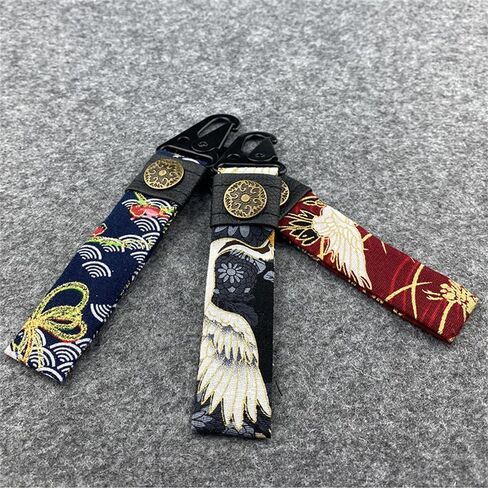 Mamarmot 2 حزمة من العلامات الرئيسية على الطراز الياباني لسلسلة مفاتيح الدراجة النارية JDM Racing Car Key Tag معلقة حلقة رئيسية حزام الحبل in Kuwait