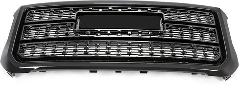 شبكة المصد الأمامي KUAFU متوافقة مع 2015-2019 GMC Sierra 2500HD 3500HD استبدال لـ 84542600 Bumper Guard Grill مع شعار ABS بلاستيك كروم فضي in Saudi Arabia