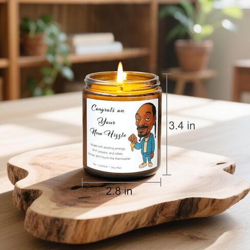 Funny Housewarming Gifts New Home - Lavender Scented Candle Gift for Women & Men, Housewarming Decorations, First Apartment Essentials, Closing Gift for Home Buyers, Congrats on Your New Hizzle in Kuwait