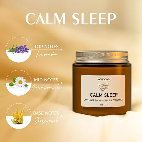 Scented Candle Gift Set, Soy Candles for Women, Sleep Candles for Home Scented, 2 Pack Aromatherapy Candle for Relaxing, Sleep, Stress Relief & Home Decor in Saudi Arabia