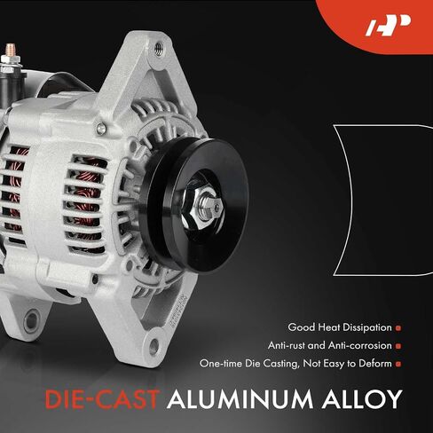 A-Premium Alternator Compatible with Chevrolet Sprint 1987-1988 & Pontiac Firefly 1987-1988 & Suzuki Forsa 1987-1988, Samurai, Sidekick, SJ413 & Geo Metro, 1.0L 1.3L, 12V 50A 1-Groove Pulley CW in Saudi Arabia