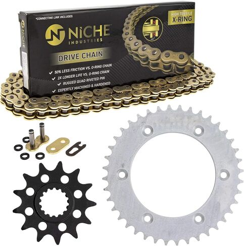 NICHE Drive Sprocket Chain Combo for KTM 250 EXC Six Days 300 EXC-E Front 13 Rear 40 Tooth 520NZ Standard 118 Link in Saudi Arabia