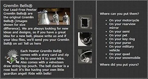 Army Gremlin Bell for Motorcycles Biker Protection w/MC TIRE Wristband in Saudi Arabia